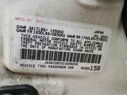 2001 MITSUBISHI MIRAGE