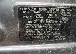 2012 SUZUKI SX4 JX