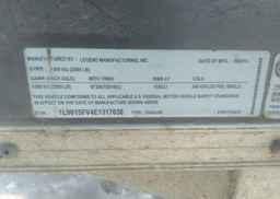2013 LEGEND ENCLOSED UTILITY TRAILER