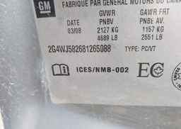2008 BUICK ALLURE CXL