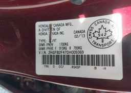 2013 HONDA CIVIC LX