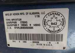 2006 HONDA ODYSSEY EX