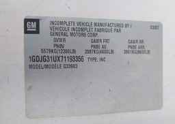2007 GMC SAVANA CUTAWAY G3500