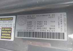 2007 VOLKSWAGEN RABBIT