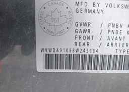 2008 VOLKSWAGEN RABBIT