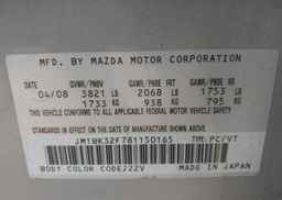 2008 MAZDA MAZDA3 GX *LTD AVAIL*