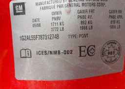 2008 PONTIAC G5 SE