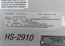 2021 PALOMINO CARAVAN PORTEE
