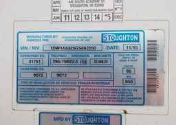 2016 STOUGHTON TRAILERS INC 53 ft trailer