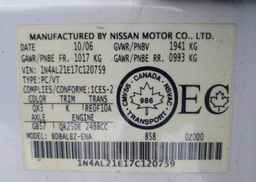 2007 NISSAN ALTIMA 2.5