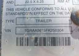 2015 GREAT DANE TRAILERS trailer