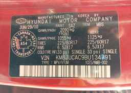 2011 HYUNDAI TUCSON GLS