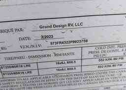 2023 GRAND DESIGN 337 RLS