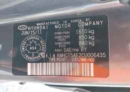 2012 HYUNDAI ACCENT GL