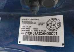2010 HONDA CIVIC DX-G