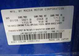 2008 MAZDA MAZDA3 GS