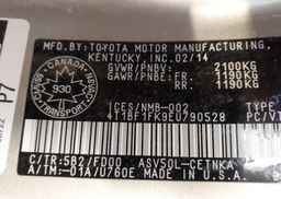 2014 TOYOTA CAMRY