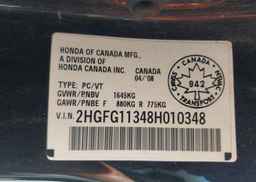 2008 HONDA CIVIC DX-G