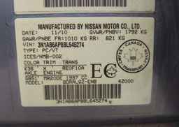 2011 NISSAN SENTRA 2.0