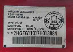 2007 HONDA CIVIC DX-G