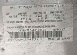 2008 MAZDA MAZDA3 GS