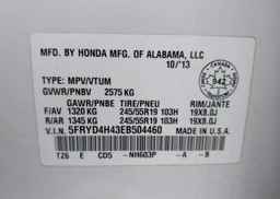 2014 ACURA MDX NAVIGATION PACKAGE