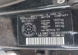 2012 HYUNDAI ACCENT GL