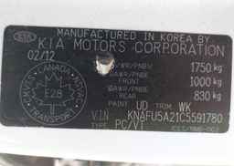 2012 KIA FORTE5 2.0L EX