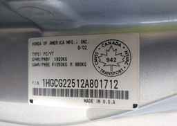 2002 HONDA ACCORD CPE
