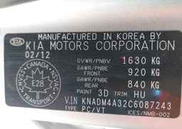 2012 KIA RIO EX