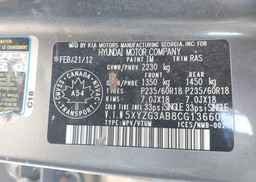 2012 HYUNDAI SANTA FE GL 2.4 PREMIUM