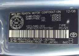 2009 TOYOTA YARIS