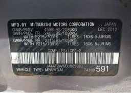 2013 MITSUBISHI OUTLANDER ES