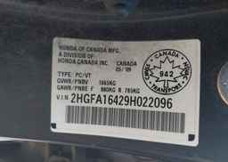 2009 HONDA CIVIC DX-G
