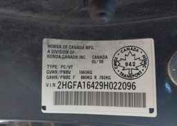 2009 HONDA CIVIC DX-G