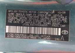 2009 TOYOTA COROLLA LE