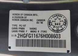 2006 HONDA CIVIC LX