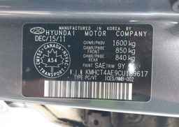 2012 HYUNDAI ACCENT GL