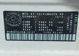 2013 VOLKSWAGEN GOLF 2.5L COMFORTLINE