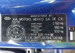 2017 KIA FORTE EX