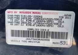 2011 MITSUBISHI OUTLANDER XLS