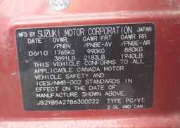 2011 SUZUKI SX4 JX