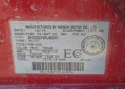 2015 NISSAN VERSA NOTE 1.6 S
