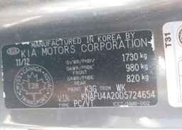 2013 KIA FORTE 2.0L EX