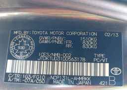 2013 TOYOTA YARIS LE