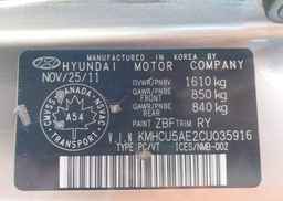 2012 HYUNDAI ACCENT GLS