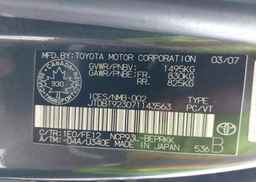 2007 TOYOTA YARIS
