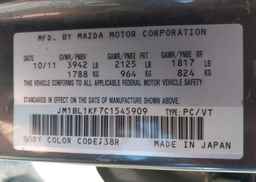 2012 MAZDA MAZDA3 GX