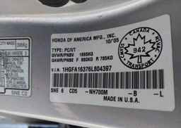 2006 HONDA CIVIC DX-G