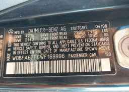1998 MERCEDES-BENZ SL 500